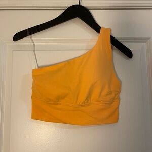 Align One-Shoulder Bra/Top in Mango Dream (size 4)